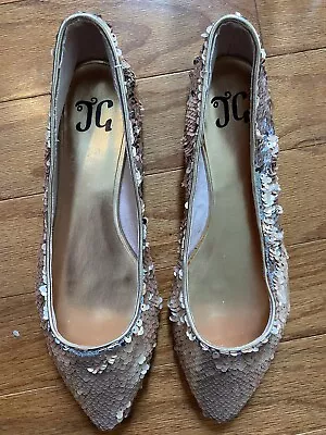 JC Sequin Balerina Flats Size 10 NWOT • $24