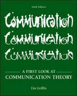 A First Look At Communication Theory By Griffin Emory A. • $6.23