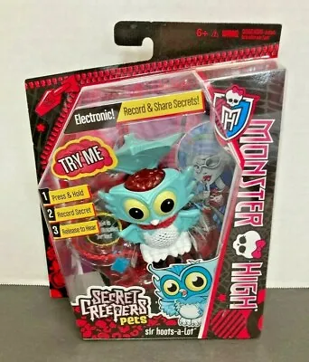 Monster High Secret Creepers Pet Sir Hoots-a-Lot Toy Owl Unopened Original Box • $24.99