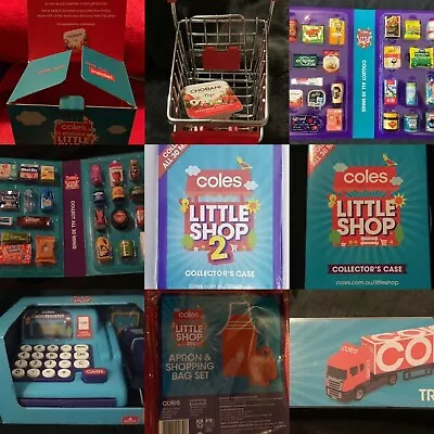 BULK LOT OF COLES LITTLE SHOP 2 SETS AND ULTRA RARE TROLLEY 75 Items • $550