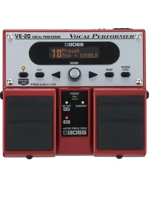 Boss VE-20 Vocal Performer Processor Multi-Effect Pedal Double Harmony Pit NEWOB • $277.97