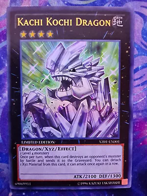 Yu-Gi-Oh - Kachi Kochi Dragon - YZ01-EN001 - Ultra Rare - NM Condition • $6.30