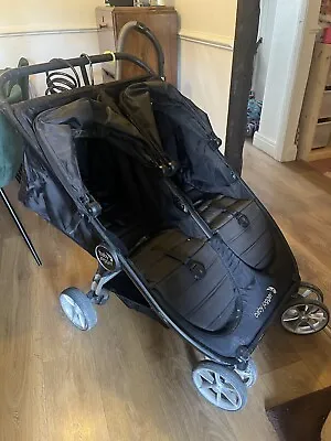 £250 • Buy Baby Jogger City Mini Double Pushchair And Rain Cover