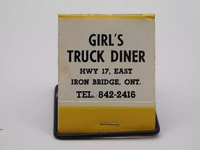 Vintage Girl's Truck Diner Matchbook Pin Up Gail Mel Marshall Iron Bridge ONT • $12.25