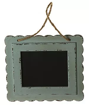 Raz 10  French Countryside Horizontal Green Frame Hanging Chalkboard Decor • $22.49