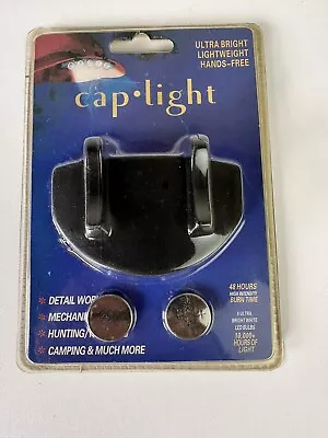 LED Cap Light Clip On Hat Brim Camping Fishing Bike 5 Bulb Headlamp +Battery S19 • $7.94