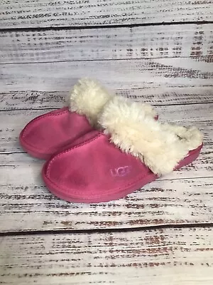 UGG Cozy II 1019065K Sheepskin Slipper Kids Size 4 Hot Pink EU 36 UK 3 • $24.99