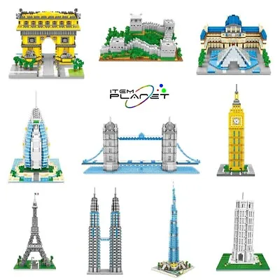 World Famous Architecture Series Nano Micro Building Blocks Educational DIY Toy • £25.95