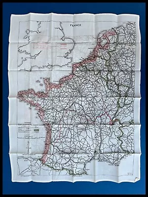 WWII Royal Air Force Pilots Silk Escape Evasion RAF Map • £285.90