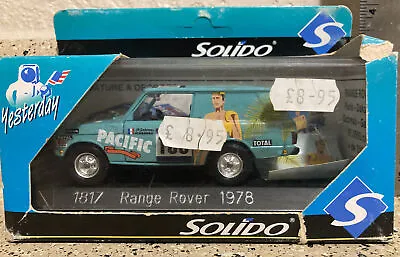 Solido 1:43 Range Rover Rallye 1984 METAL DIE CAST 1817 MADE IN FRANCE • $39.99