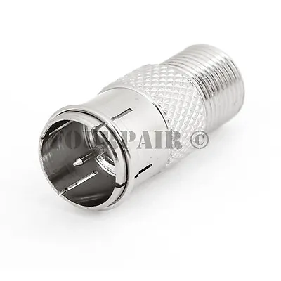 F Type Quick Plug RF Coax Coaxial Cable Adapter Connector - Male To Female M/F • $4.89