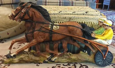 Vintage Universal Statuary Harness Horse Racing Come On Fred Custom By Marotta • $600