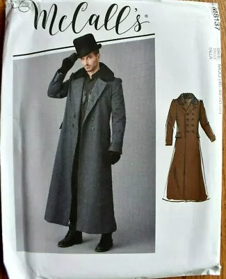 Mccalls Pattern 8137 Coats Historical Costume  Mens Sizes 46 48 50 52   Uncut • $9.75