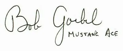 P-51 Mustang Ace  Robert Goebel Hand Signed 3X5 Index Card JG Autographs COA • $29.99