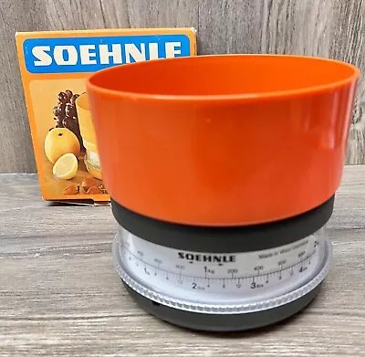 Vintage Soehnle Kitchen Scale Orange In Box 2 KG Up To 4+ LBS Or 70+ Ounces • $19.98