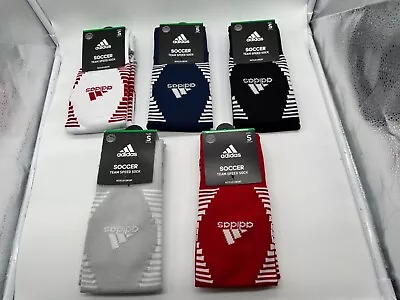 New One Pair Mens Adidas Soccer Socks Team Speed  Size Small 13c-4y • $9.99