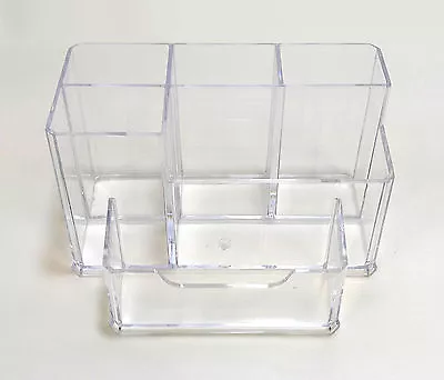 £7.99 • Buy Clear Acrylic Desk Cosmetic Organiser Lipstick Brush Holder Makeup Storage Stand