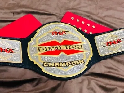 New TNA X Division Wrestling Championship Belt Adult Size 2mm Brass Plates • $125