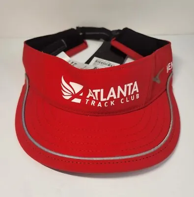 Mizuno Atlanta Track Club ATC Member Red Visor Hat Cap Running Jogging Brand New • $14.99