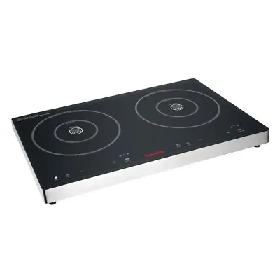 Caterlite Touch Control Double Induction Hob 3kW Double Ring - DF824  Catering • £282.25