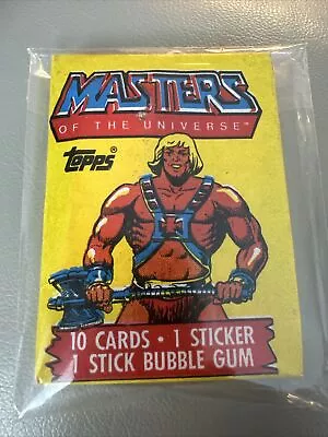 Masters Of The Universe MOTU 1984 Topps HE-MAN Classic!!  Sealed Wax Pack NEW!! • $22