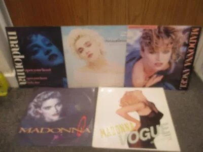 Madonna X 5 12'' Singles Open Your Heartthe Look Of Love Vogueangellive To • £25