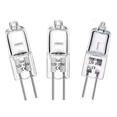 £3.69 • Buy 10X G4 10W-20W-35W Halogen Bulbs Long Life Capsule Lamps 12V Dimmable