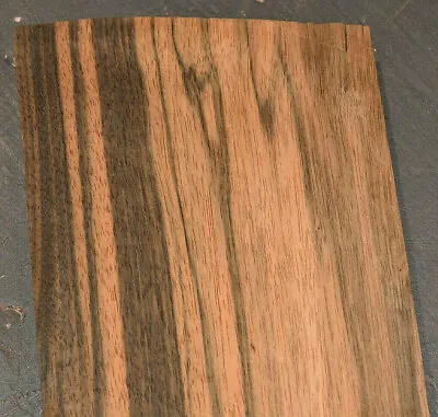 Macassar Ebony Raw Wood Veneer Sheet 4.5 X 31 Inches 1/42nd Thick      7654-24 • $13.99