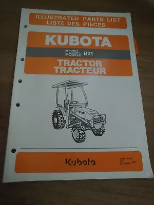 Kubota B21 Tractor Parts Catalog Manual • $43.57