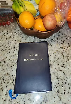 Marshallese Language Bible JEJE KO REKWOJARJAR Majuro Leather • $12