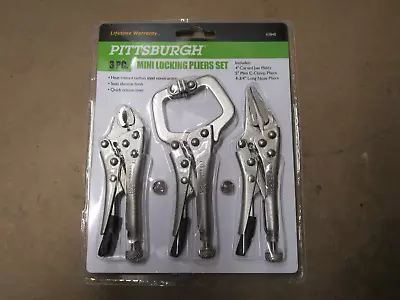 Pittsburgh Mini Locking Pliers Set 3 Piece • $17.99