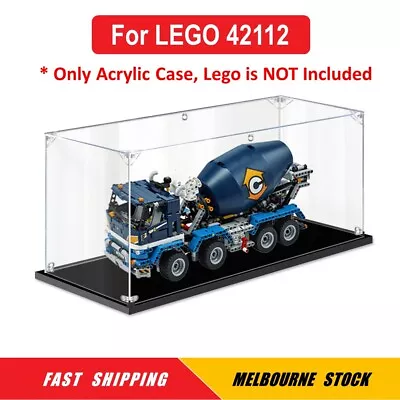 Display Case For LEGO 42112 Technic Concrete Mixer Truck Dust Proof Glue Free • $44.95