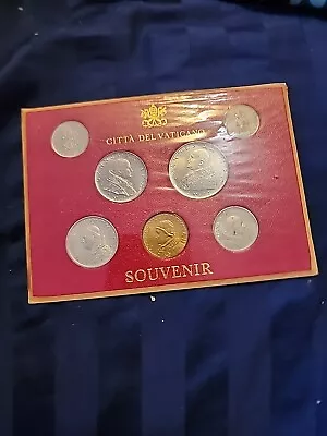 1960 VATICAN CITY 7-COIN MINT SET-BEAUTIFUL Original UNCIRCULATED COINS-RARE • $35