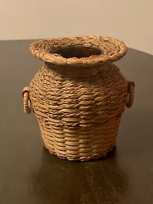 Native American Basket EUNICE CROWLEY Penobscot Old Town Indian Island MAINE • $165