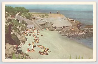 La Jolla California~Air View Beach & Rocks~Vintage Postcard • $3