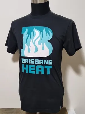 BBL Brisbane HEAT Mens Size S Shirt Black With Team Graphic (Big Bash League) • $34.95