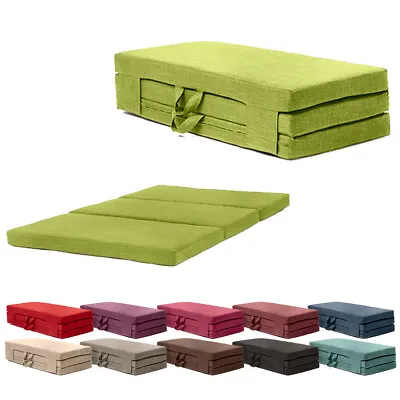 Fold Out Guest Mattress Fibre Folding Bed Double Size Compact Futon Z Bed  • £124.97