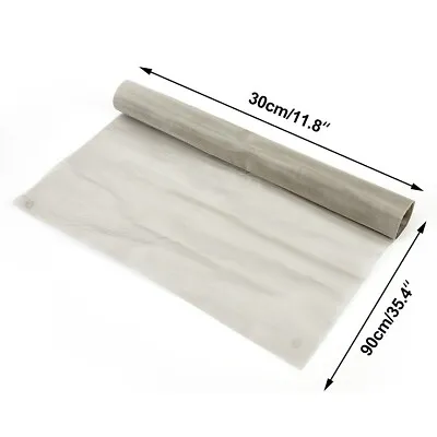 $10.55 • Buy 1x 100-Micron Mesh Stainless-Steel Woven Wire-Cloth Screen Filter Sheet 12X35 
