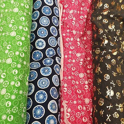 Cotton Jersey Fabric Soft 4-Way Stretch Colourful Dressmaking Sewing Craft 130cm • £9.99