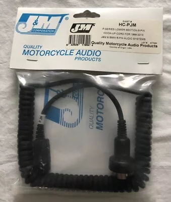 J&M 6-PIN P-SERIES LOWER HEADSET CORD-J&M CBs/BMW 6-PIN AUDIO(HC-PJM)-BRAND NEW! • $19.99