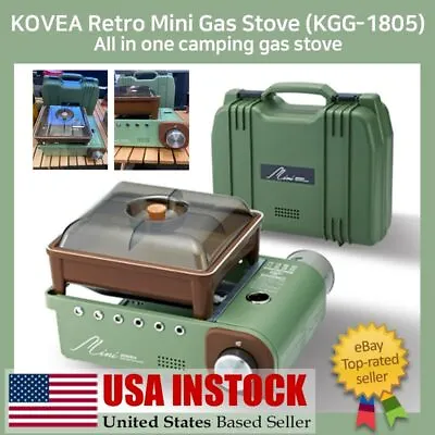 KOVEA Mini Camping Stove All In One Retro Outdoor Burner With Hard Case • $119.99
