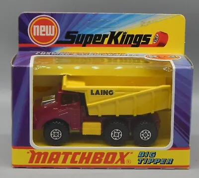 1970s Lesney Matchbox SUPER KINGS Big Tipper Dump Truck K4 MIB Diecast LAING Toy • $49