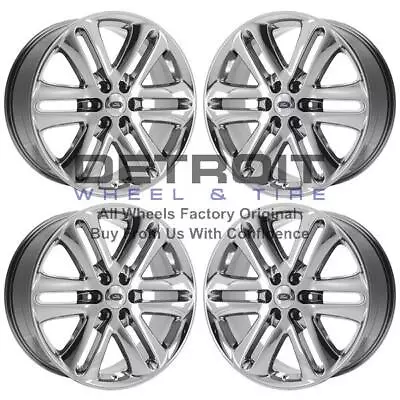 22  Ford F150 Pvd Bright Chrome Wheels-h Rims Factory Oem 3918 Exchange 2004-... • $715.50