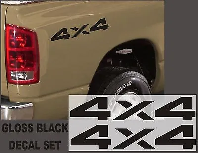  4x4 Truck Bed Decals Black (Set) For Dodge Ram Or Dakota • $11.99