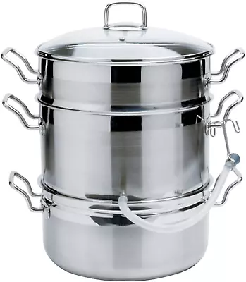 Stainless Steel Steamer/Juicer 11Qts/10.4L 4Qts/3.8L 8.5Qts/8L As Shown • $237.51