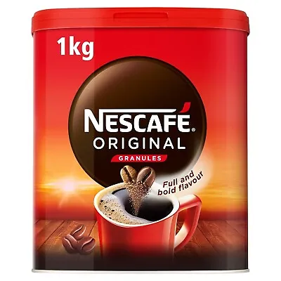 Nescafe Original Instant Coffee Granules 1kg Tin - Approx 555 Cups  • £19.80