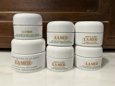 Authentic EMPTY  6 Jars La Mer Moisturizing Soft Cream Mini Travel Sizes • $26.95