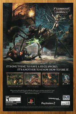 2003 Champions Of Norrath PS2 Playstation 2 Print Ad/Poster Official EverQuest • £14.24