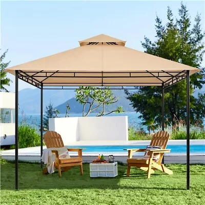 11x11 Garden Gazebo Powder-coated Steel Frame Waterproof Outdoor Patio Gazebo • $159.99