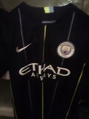 Manchester City Nike Dri Fit Etihad Airways Jersey Small • $7.49